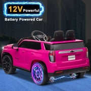 UBesGoo 270217662 Ride On Car Truck 12V Chevrolet Tahoe Kids Battery Powered Ride On Toys Pink