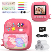 TIATUA S8 Kids Camera Instant Print Digital Camera for Girls Aged 3-15 - Pink