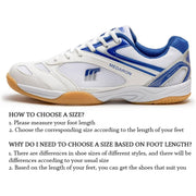 DIOXADOP Table Tennis Shoes Women's Indoor Court Sneakers, Blue, Size: 8