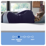 Sealy Essentials 2 in Gel Memory Foam Mattress Topper, Medium Firmness, Cooling