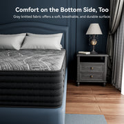Babo Care Queen Size Hybrid Mattress, 14 Inch Double Sided, Cooling Gel Memory Foam, Pocket Spring, Motion Isolation, Pressure Relief
