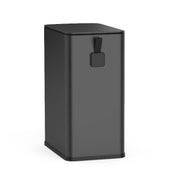 Nine Stars Step-On Bathroom Trash Can, 3 Gallon, Fingerprint-Resistant Stainless Steel, Soft-Close Lid, Pedal Operation, Black