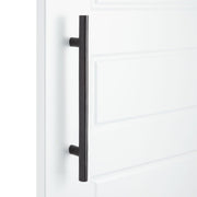 Signature Hardware 479558 Kobe 12 Inch Center to Center Back to Back Door Pull, Dark Bronze Patina