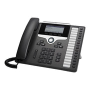 Cisco 7861 Corded Business UC IP Phone, 16 Programmable Lines, 3.5-Inch Grayscale Display, Class 1 PoE, Black