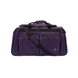 Travelers Club Luggage Protege 28 Large Polyester Sports Travel Duffel Bag, Purple, Multiple Pockets, Detachable Padded Shoulder Strap
