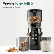 Canoly C50 Smart Cold Press Juicer, 4-in-1 Multi-Function, 7.1 in XL Feed Chute, Touchscreen and Bluetooth Control, Black