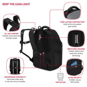 SwissGear Stride ScanSmart Laptop Backpack, Padded 17