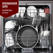 LOLYKITCH L-3PLY-H Tri-ply Hybrid Non-Stick Stainless Steel Cookware Set,10 Piece Induction Pots and Pans Set