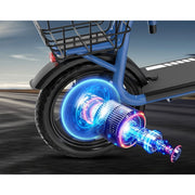 MEGA MOTION HS5 Electric Scooter Ebike, Blue