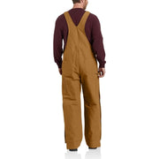 Carhartt Loose Fit Firm Duck Insulated Bib Overalls for Men, Dark Navy, Small, 106672