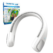 Arctic Air AAFRDM-MC4 Portable Neck Fan with 3 Fan Speeds, USB Charging, 6-Hour Battery, White