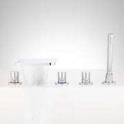 Signature Hardware FH-8198C-668-CP-U Knox Roman Waterfall Tub Faucet and Hand Shower - Chrome