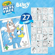 Crayola Color Wonder Bluey Activity Kit, Mess-Free Markers, 27 Coloring Pages, Metallic Stickers, Interactive Play Elements, 757161