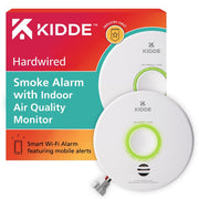 Kidde P410ACSAQ-WF Hardwired Smart Smoke Detector with Indoor Air Quality Monitor & Battery Backup