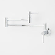 SH349721SS Modern Retractable 4.8 GPM Wall-Mounted Single Hole Pot Filler - Stainless Steel