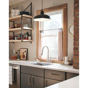 Moen Haelyn Single-Handle Pull-Down Kitchen Faucet with ColorCue Temperature Indicator, Power Boost Spray, Spot Resist Stainless, Soap Dispenser, 1.5 GPM
