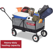 Radio Flyer 3990Z The Beast EZ Fold Maximum Capacity Heavy-Duty Kid & Cargo Wagon, Collapsible Wagon for Ages 1.5-6 Gray