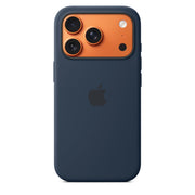 Apple Silicone Case with MagSafe for iPhone 17 Pro, Midnight, Soft-Touch Silicone, Microfiber Lining, Camera Control Technology