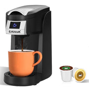 CHULUX Classic Single Serve Coffee Maker for K Cup, QF-CM802, Black