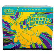 Pokmon Mega Evolution Ascended Heroes Elite Trainer Box, Trading Card Game Set, Includes 9 Booster Packs, Full-Art Foil Promo Card, Protective Sleeves, Energy Cards, Dice, Collector's Box