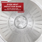 T-fal H8532464 Cook and Strain Stainless Steel Saucepan with Lid, 3 Quart