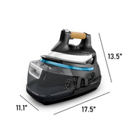 Rowenta DG8668 Ultimate Steam Pro Stainless Steel Soleplate Professional Steam Station, Black