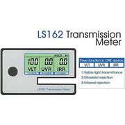 RockRose LS162 Transmission Meter for Window Tint Solar Film, Portable Battery-Powered, UV and IR Rejection, Visible Light Transmittance