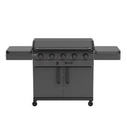 G70306 Pro Series 5-Burner Black Gas Griddle