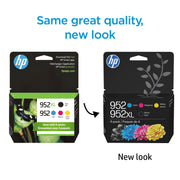 HP N9K28AN#RFD 952 CMY and 952XL Black Ink Cartridge Pack, High Yield, Original Ink for OfficeJet Selected Models