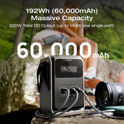 EcoFlow Trail 200 DC Portable Power Station, 192Wh LiFePO4 Battery, 220W DC Output, Compact Black Power Bank for Camping and Outdoors
