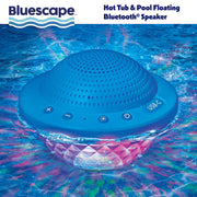 Bluescape Floating Bluetooth Speaker, IPX7 Waterproof, LED Light Show, FM Radio, 6-Hour Playtime, True Wireless Stereo, Blue, BS500HT-A