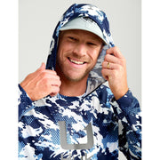 Huk KC Icon Apex Vert Long-Sleeve Hoodie for Men - Marolina Blue - L