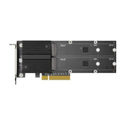 Synology M2D20 Dual-Slot M.2 NVMe SSD Adapter Card, PCIe 3.0 x8, Clear
