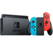 Nintendo HADSKABAH Switch with Neon Blue and Neon Red JoyCon
