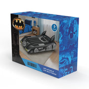 Warner Bros Batman Batmobile Inflatable Air Mattress, Twin Size, Black PVC with Built-in Headrest, 28 cm Thick, BMAM500