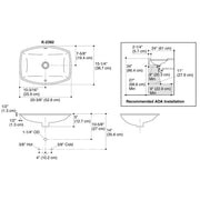 KOHLER K-2382-0 Kelston Undercounter Bathroom Sink, White