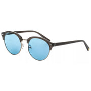 Elton John WOODSTOCK Unisex Sunglasses Moss Brown Grey Crystal Silver/Blue 53 mm