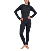 Under Armour UA Base 3.0 Crew-Neck Long-Sleeve Shirt for Ladies - Black - XXL