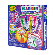 Crayola Marker Workshop DIY Craft Set, Build 20 Custom Scented and Emoji Markers, Includes Assembler and Labels, Ages 6+
