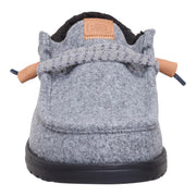 Hey Dude Wally Cozy Plaid Men's Casual Loafers, Lightweight, Breathable Textile Upper, Removable Memory Foam Insole, Elastic Lacing with Toggle, Smoke Grey/Multi, 11, 44341