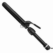 StyleCraft Stay-Temp Black Gold Ceramic Hair Curling Iron, 7-Inch Extended Barrel, 1.25 Inch, SCSC125BXL