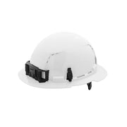 Milwaukee 48-73-1221 BOLT White Type 1 Class C Full Brim Vented Hard Hat with 6-Point Ratcheting Suspension