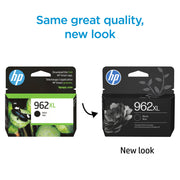 HP 962XL Black Original Ink Cartridge, High Yield, Compatible with OfficeJet Pro 9010 Series, 3JA03AN#RFD