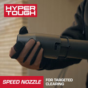Hyper Tough HY5601050516007 20V 3-in-1 Brushless Cordless Compact Leaf Blower, 200 CFM, 120 MPH, Includes 4.0Ah Battery and Charging Cable