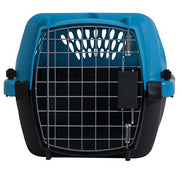 Aspen Pet Pet Porter Plastic Kennel, Up to 10 Pounds, Blue Air/Coffee Grounds Brown