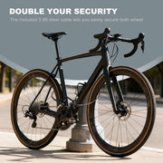 Apecyc 12mm U-Lock Bike Lock with 4ft Security Cable, Keyed Heavy Duty Bicycle Lock with Mounting Bracket and Dust Cover for Ebike, Scooter, Motorcycle