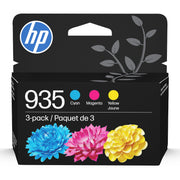 HP 935 CMY Tri-Color Ink Cartridge Combo Pack, 3-Pack