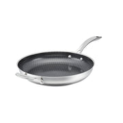 Cuisinart FusionPlus Stainless Steel 12-Inch Skillet with PFAS-Free PURELYSEAR Ceramic Nonstick, ArmorGuard Scratch-Resistant Interior, Cool Grip Handles, Oven and Dishwasher Safe, FPS22-30H