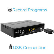 Ematic AT103B Digital Converter, Digital TV Converter Box with Recording, Playback & Parental Controls, Black