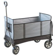 Seina ONI-001 Omni Multi-Purpose Assembled Folding Outdoor Wagon - Gray, 300 lb Capacity, Easy Access Side Door